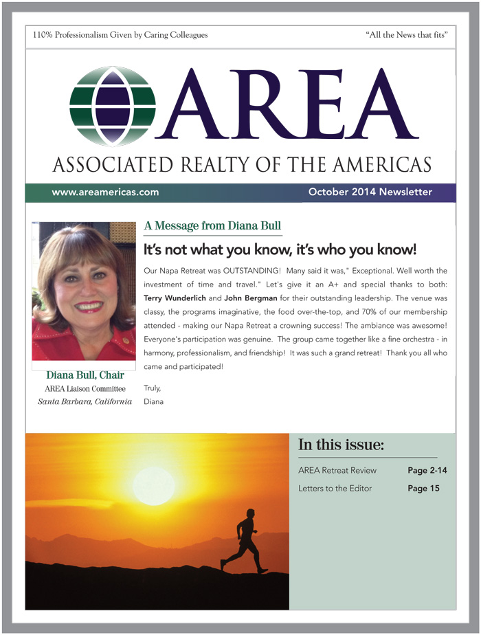 AREA October Newsletter